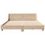 vidaXL Cadru de pat fără saltea, 135x190 cm, lemn masiv de pin