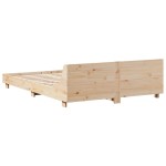 vidaXL Cadru de pat fără saltea, 135x190 cm, lemn masiv de pin