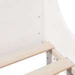 vidaXL Cadru de pat fără saltea, alb, 135x190 cm, lemn masiv de pin vidaXL Cadru de pat fără saltea, alb, 135x190 cm, lemn masiv de pin