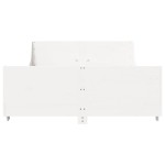 vidaXL Cadru de pat fără saltea, alb, 120x200 cm, lemn masiv pin vidaXL Cadru de pat fără saltea, alb, 120x200 cm, lemn masiv pin
