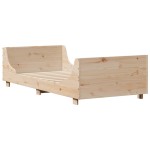 vidaXL Cadru de pat fără saltea, 90x200 cm, lemn masiv pin