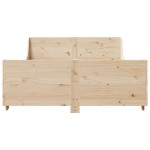 vidaXL Cadru de pat fără saltea, 120x190 cm, lemn masiv pin