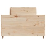 vidaXL Cadru de pat fără saltea, 75x190 cm, lemn masiv de pin