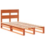 vidaXL Pat de zi fără saltea, maro ceruit, 90x200 cm, lemn masiv pin vidaXL Pat de zi fără saltea, maro ceruit, 90x200 cm, lemn masiv pin