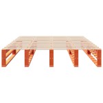 vidaXL Cadru de pat fără saltea, maro ceruit 140x200 cm lemn masiv pin vidaXL Cadru de pat fără saltea, maro ceruit 140x200 cm lemn masiv pin