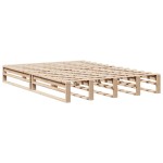 vidaXL Cadru de pat fără saltea, 120x190 cm, lemn masiv pin vidaXL Cadru de pat fără saltea, 120x190 cm, lemn masiv pin