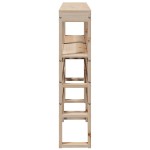 vidaXL Tăblie de pat cu rafturi, 120 cm, lemn masiv de pin vidaXL Tăblie de pat cu rafturi, 120 cm, lemn masiv de pin