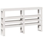 vidaXL Tăblie de pat cu rafturi, 120 cm, lemn masiv de pin vidaXL Tăblie de pat cu rafturi, 120 cm, lemn masiv de pin