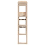 vidaXL Tăblie de pat cu rafturi, 75 cm, lemn masiv de pin