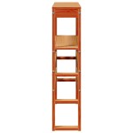 vidaXL Tăblie de pat cu rafturi, maro ceruit, 75 cm, lemn masiv pin