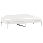vidaXL Cadru de pat fără saltea, alb, 80x200 cm, lemn masiv de pin