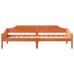 vidaXL Pat de zi fără saltea, maro ceruit, 90x200 cm, lemn masiv pin vidaXL Pat de zi fără saltea, maro ceruit, 90x200 cm, lemn masiv pin
