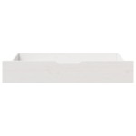 vidaXL Sertare de pat, 2 buc., 95x55x17 cm, alb, lemn masiv de pin vidaXL Sertare de pat, 2 buc., 95x55x17 cm, alb, lemn masiv de pin