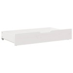 vidaXL Sertare de pat, 2 buc., 95x55x17 cm, alb, lemn masiv de pin vidaXL Sertare de pat, 2 buc., 95x55x17 cm, alb, lemn masiv de pin