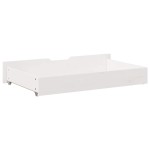 vidaXL Sertare de pat, 2 buc., 95x55x17 cm, alb, lemn masiv de pin vidaXL Sertare de pat, 2 buc., 95x55x17 cm, alb, lemn masiv de pin