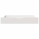 vidaXL Sertare de pat, 2 buc., 90x55x17 cm, alb, lemn masiv de pin vidaXL Sertare de pat, 2 buc., 90x55x17 cm, alb, lemn masiv de pin