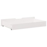 vidaXL Sertare de pat, 2 buc., 90x55x17 cm, alb, lemn masiv de pin vidaXL Sertare de pat, 2 buc., 90x55x17 cm, alb, lemn masiv de pin