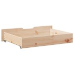 vidaXL Sertare de pat cu roți, 2 buc., 85x55x17 cm, lemn masiv de pin vidaXL Sertare de pat cu roți, 2 buc., 85x55x17 cm, lemn masiv de pin