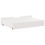 vidaXL Sertare de pat, 2 buc., 85x55x17 cm, alb, lemn masiv de pin vidaXL Sertare de pat, 2 buc., 85x55x17 cm, alb, lemn masiv de pin