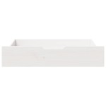 vidaXL Sertare de pat, 2 buc., 80x55x17 cm, alb, lemn masiv de pin vidaXL Sertare de pat, 2 buc., 80x55x17 cm, alb, lemn masiv de pin