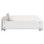 vidaXL Sertare de pat, 2 buc., 80x55x17 cm, alb, lemn masiv de pin vidaXL Sertare de pat, 2 buc., 80x55x17 cm, alb, lemn masiv de pin