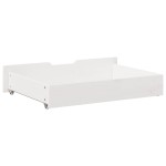 vidaXL Sertare de pat, 2 buc., 80x55x17 cm, alb, lemn masiv de pin vidaXL Sertare de pat, 2 buc., 80x55x17 cm, alb, lemn masiv de pin