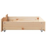 vidaXL Sertare de pat cu roți, 2 buc., 75x55x17 cm, lemn masiv de pin vidaXL Sertare de pat cu roți, 2 buc., 75x55x17 cm, lemn masiv de pin