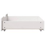 vidaXL Sertare de pat, 2 buc., 75x55x17 cm, alb, lemn masiv de pin vidaXL Sertare de pat, 2 buc., 75x55x17 cm, alb, lemn masiv de pin