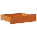 vidaXL Sertare de pat 2 buc. 75x55x17 cm maro ceruit lemn masiv de pin vidaXL Sertare de pat 2 buc. 75x55x17 cm maro ceruit lemn masiv de pin