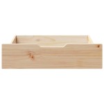 vidaXL Sertare de pat cu roți, 2 buc., 65x55x17 cm, lemn masiv de pin vidaXL Sertare de pat cu roți, 2 buc., 65x55x17 cm, lemn masiv de pin