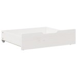 vidaXL Sertare de pat, 2 buc., 65x55x17 cm, alb, lemn masiv de pin vidaXL Sertare de pat, 2 buc., 65x55x17 cm, alb, lemn masiv de pin