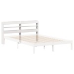 vidaXL Tăblie de pat cu rafturi, 150 cm, lemn masiv de pin