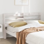 vidaXL Tăblie de pat cu rafturi, 140 cm, lemn masiv de pin vidaXL Tăblie de pat cu rafturi, 140 cm, lemn masiv de pin