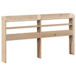 vidaXL Tăblie de pat cu rafturi, 120 cm, lemn masiv de pin vidaXL Tăblie de pat cu rafturi, 120 cm, lemn masiv de pin