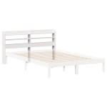 vidaXL Tăblie de pat cu rafturi, 120 cm, lemn masiv de pin vidaXL Tăblie de pat cu rafturi, 120 cm, lemn masiv de pin