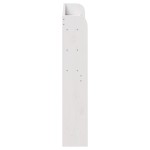 vidaXL Tăblie de pat cu rafturi, alb, 100 cm, lemn masiv de pin