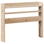 vidaXL Tăblie de pat cu rafturi, 75 cm, lemn masiv de pin