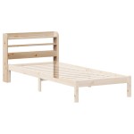 vidaXL Tăblie de pat cu rafturi, 75 cm, lemn masiv de pin