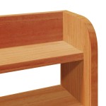 vidaXL Tăblie de pat cu rafturi, maro ceruit, 75 cm, lemn masiv pin