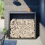 vidaXL Rastel pentru lemne de foc, antracit, 100x40x100 cm, oțel vidaXL Rastel pentru lemne de foc, antracit, 100x40x100 cm, oțel
