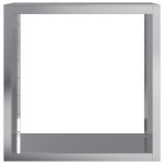 vidaXL Suport pentru lemne de foc, 100x40x100 cm, oțel inoxidabil vidaXL Suport pentru lemne de foc, 100x40x100 cm, oțel inoxidabil