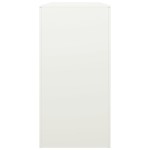 vidaXL Rastel pentru lemne de foc, alb, 100x40x80 cm, oțel vidaXL Rastel pentru lemne de foc, alb, 100x40x80 cm, oțel