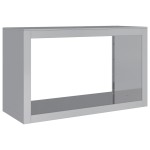 vidaXL Suport pentru lemne de foc, 100x40x60 cm, oțel inoxidabil vidaXL Suport pentru lemne de foc, 100x40x60 cm, oțel inoxidabil