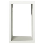 vidaXL Rastel pentru lemne de foc, alb, 60x40x100 cm, oțel vidaXL Rastel pentru lemne de foc, alb, 60x40x100 cm, oțel