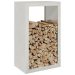 vidaXL Suport pentru lemne de foc, 60x40x100 cm, oțel inoxidabil vidaXL Suport pentru lemne de foc, 60x40x100 cm, oțel inoxidabil