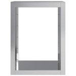 vidaXL Suport pentru lemne de foc, 60x40x80 cm, oțel inoxidabil
