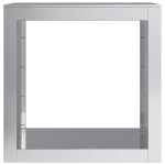 vidaXL Suport pentru lemne de foc, 60x40x60 cm, oțel inoxidabil vidaXL Suport pentru lemne de foc, 60x40x60 cm, oțel inoxidabil
