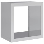 vidaXL Suport pentru lemne de foc, 60x40x60 cm, oțel inoxidabil vidaXL Suport pentru lemne de foc, 60x40x60 cm, oțel inoxidabil