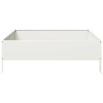 vidaXL Strat înălțat de grădină, alb, 100x100x33,5 cm, oțel vidaXL Strat înălțat de grădină, alb, 100x100x33,5 cm, oțel