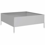 vidaXL Strat înălțat de grădină, 100x100x25 cm, oțel galvanizat